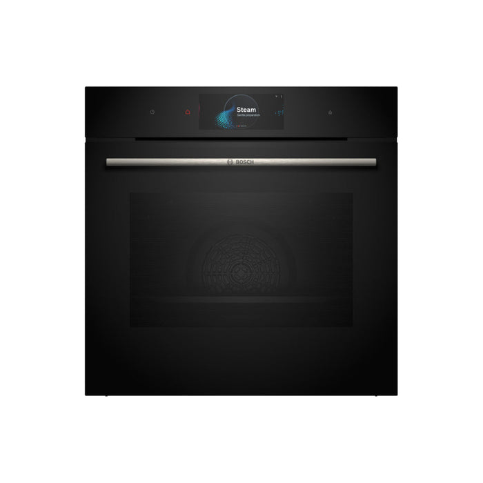 Bosch Series 8 HSG7584B1 Single Electric Oven w/Steam - Black Image 1