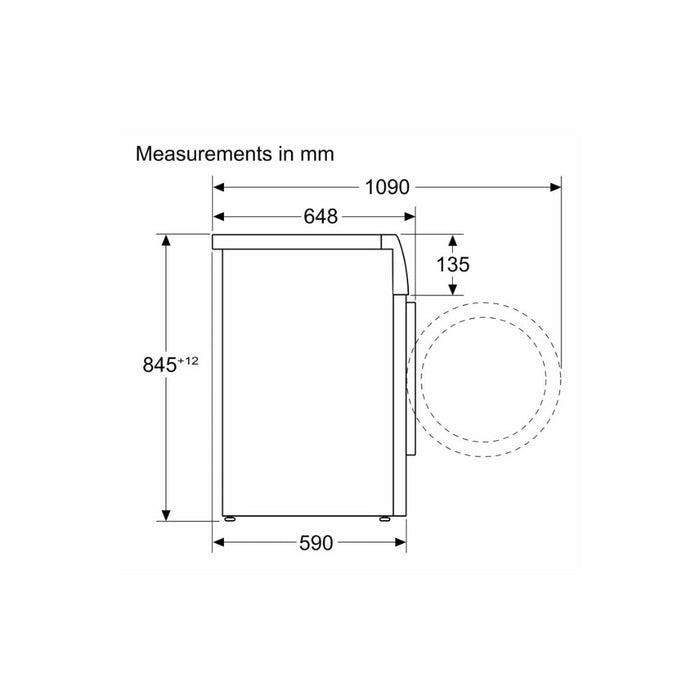 Bosch Series 8 WGB256A2GB F/S 10kg 1400rpm Washing Machine - White Image 9
