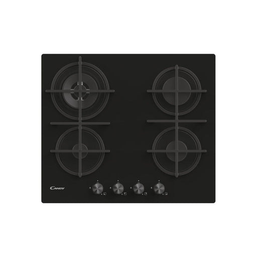 Candy CDK6GR4PBB 60cm Gas on Glass Hob - Black Glass Image 1