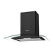 Candy CGM60NN 60cm Curved Glass Chimney Hood - Black steel & Glass Image 1