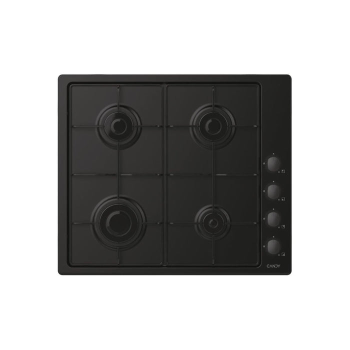 Candy CHW6LBB 60cm Gas Hob - Black Image 1
