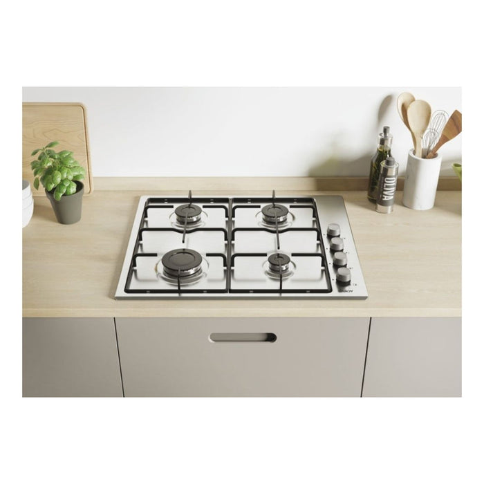 Candy CHW6LX 60cm Gas Hob - St/Steel Image 3