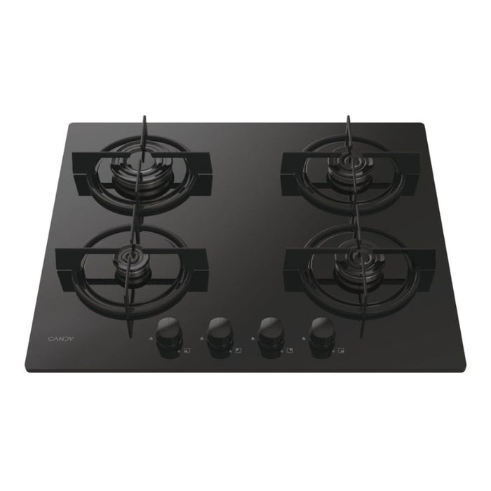 Candy CVW6BB 60cm Gas on Glass Hob - Black Image 2