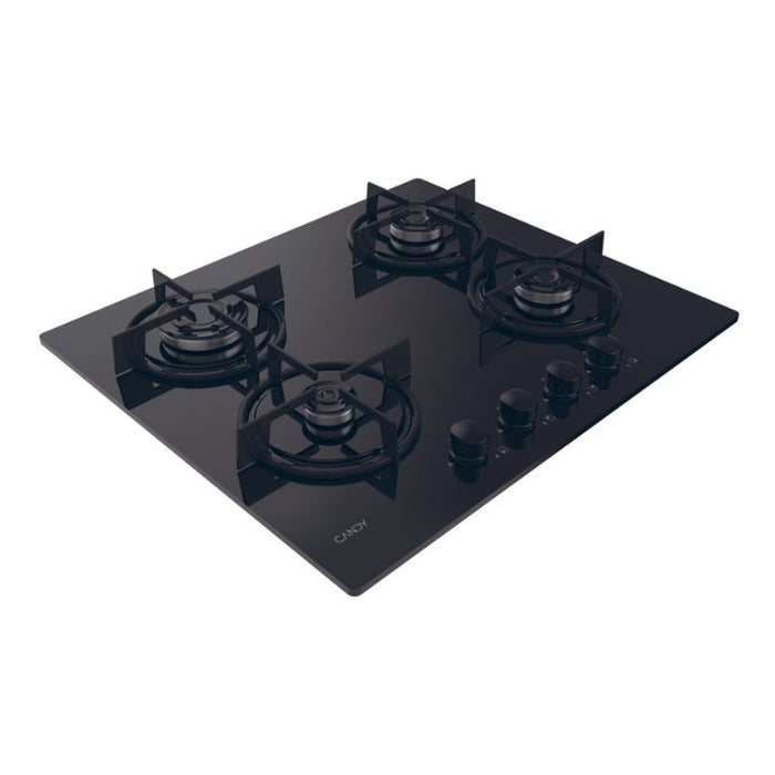 Candy CVW6BB 60cm Gas on Glass Hob - Black Image 3