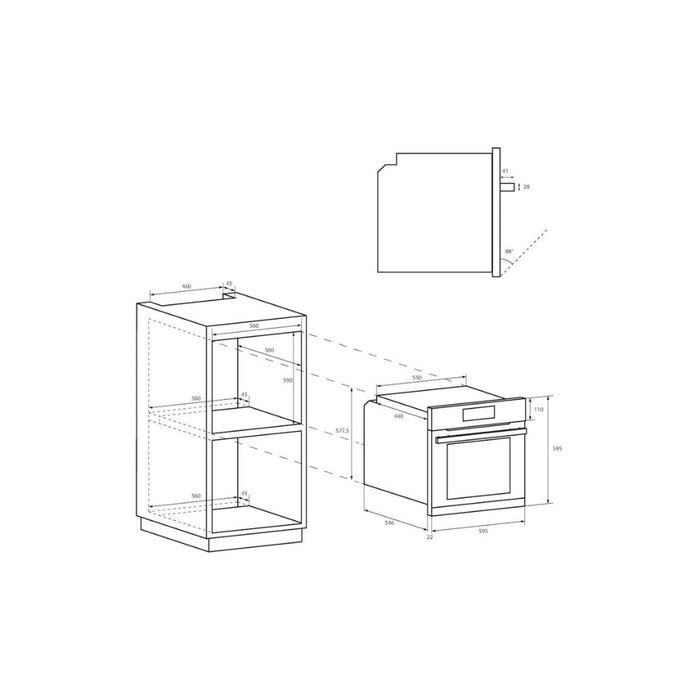 Candy FCT200X/E Single Electric Oven - St/Steel Image 7