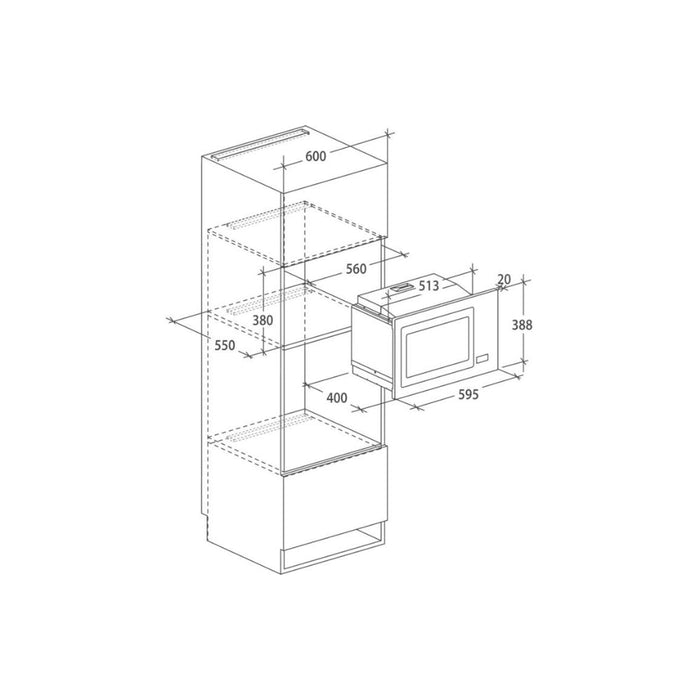 Candy MIC25GDFX-80 B/I 900W Combination Microwave & Grill - St/Steel Image 4