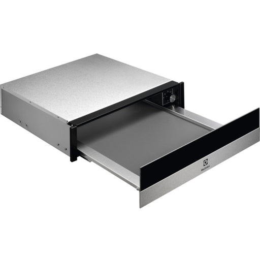 Electrolux EBD4X 14cm Warming Drawer - Black Glass & St/Steel Image 1