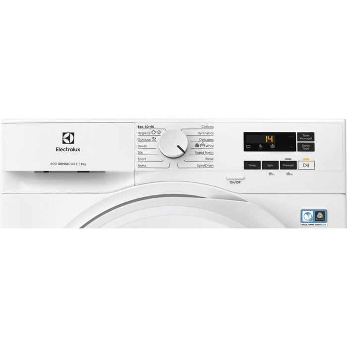 Electrolux EFI61841B F/S 8kg 1400rpm Washing Machine - White Image 2