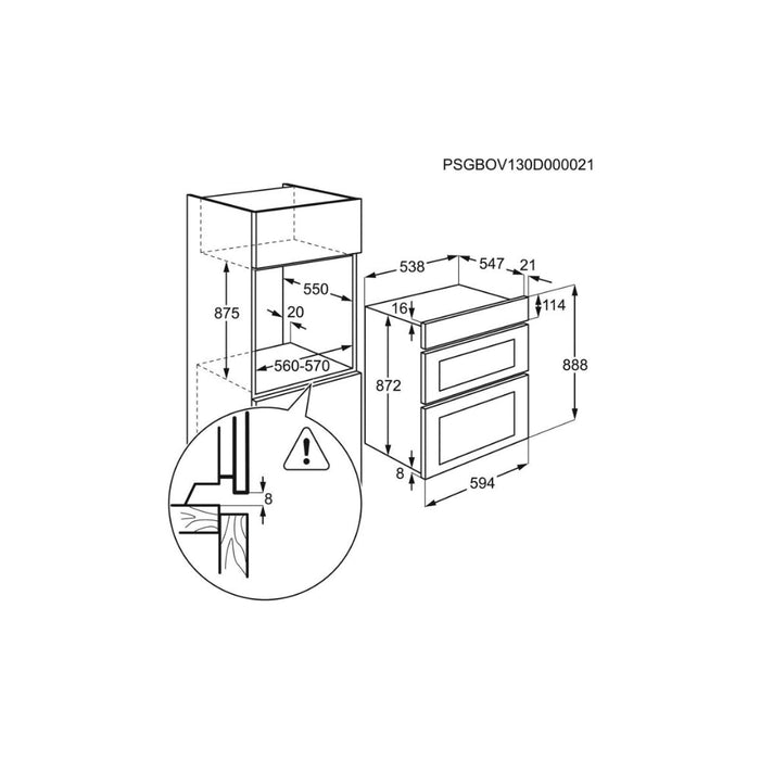 Electrolux KDFGE40TX Double Electric Oven Image 4