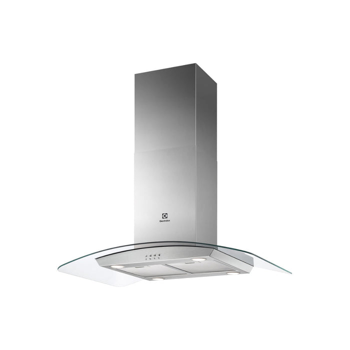 Electrolux LFI519X 90cm Curved Glass Island Hood - St/Steel Image 1