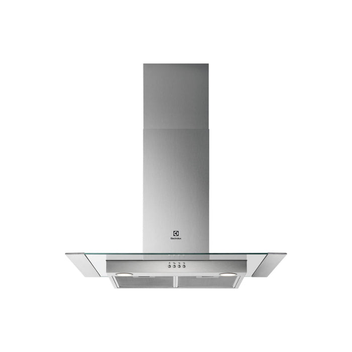 Electrolux LFL327A 60cm Flat Glass Chimney Hood - St/Steel Image 1