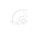 Elica 150mm Round 90&deg; Bend Image 2