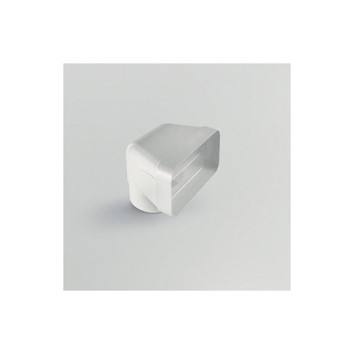 Elica 150mm Round-to-Rectangular 90&deg; Bend Vertical Fitting Image 1