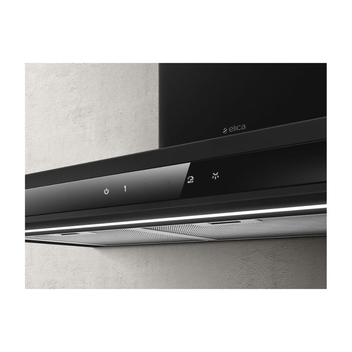 Elica Adele 90cm Chimney Hood - Matt Black Image 2