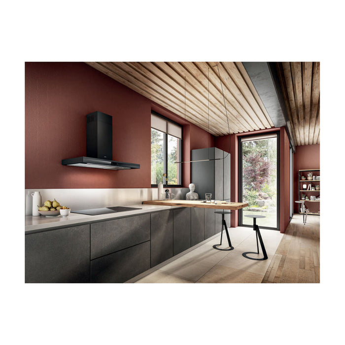 Elica Adele 90cm Chimney Hood - Matt Black Image 3