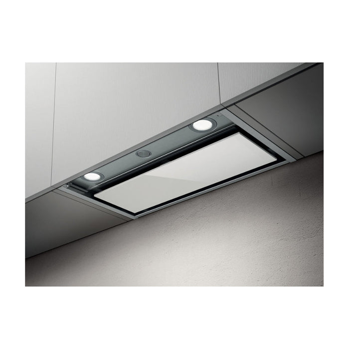 Elica Boxin HE Integrated Hood - St/Steel & White Glass Image 1