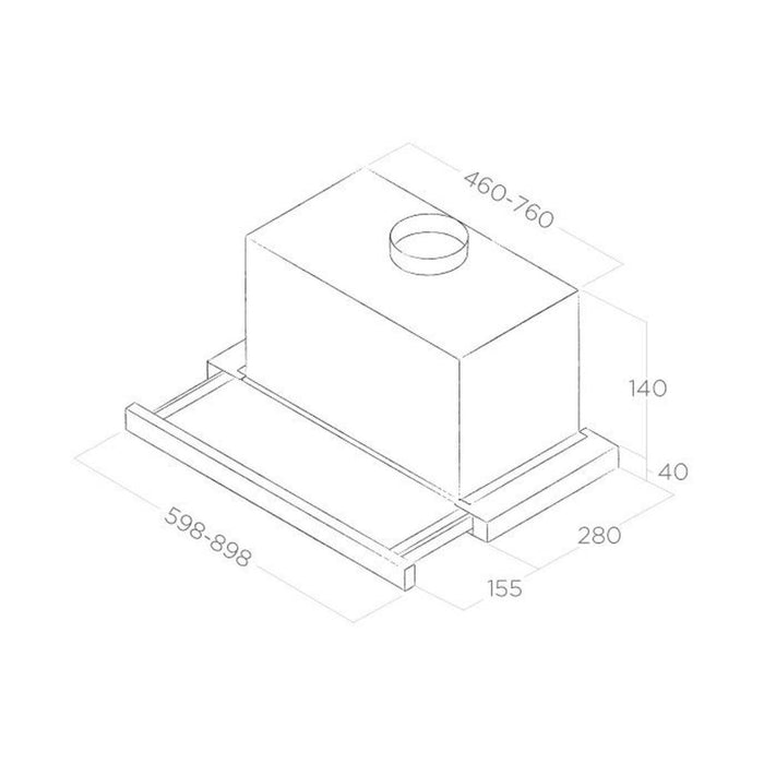 Elica Elite 14 Telescopic Hood - St/Steel Image 3