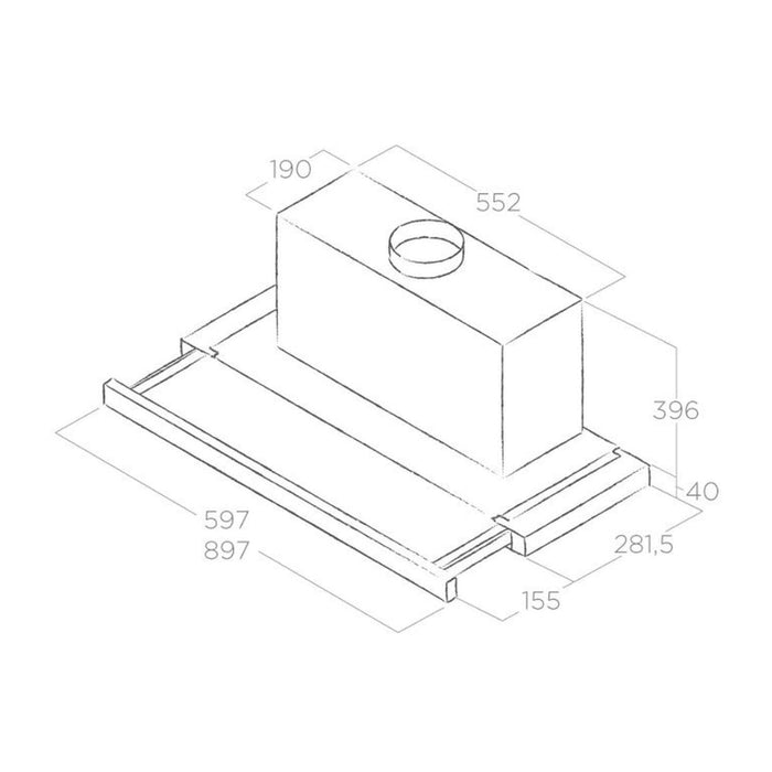 Elica Elite 35 Telescopic Hood - St/Steel Image 2