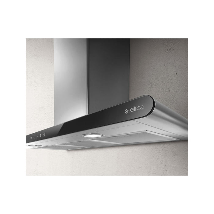 Elica Galaxy LED 80cm Chimney Hood - St/Steel & Glass Image 2