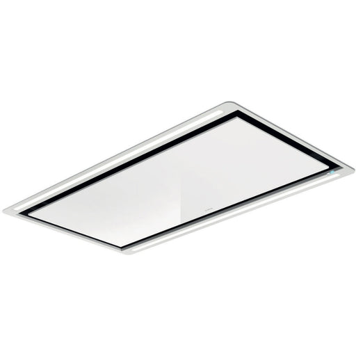 Elica HiLight Glass H16 100cm Ceiling Hood - White Glass Image 1