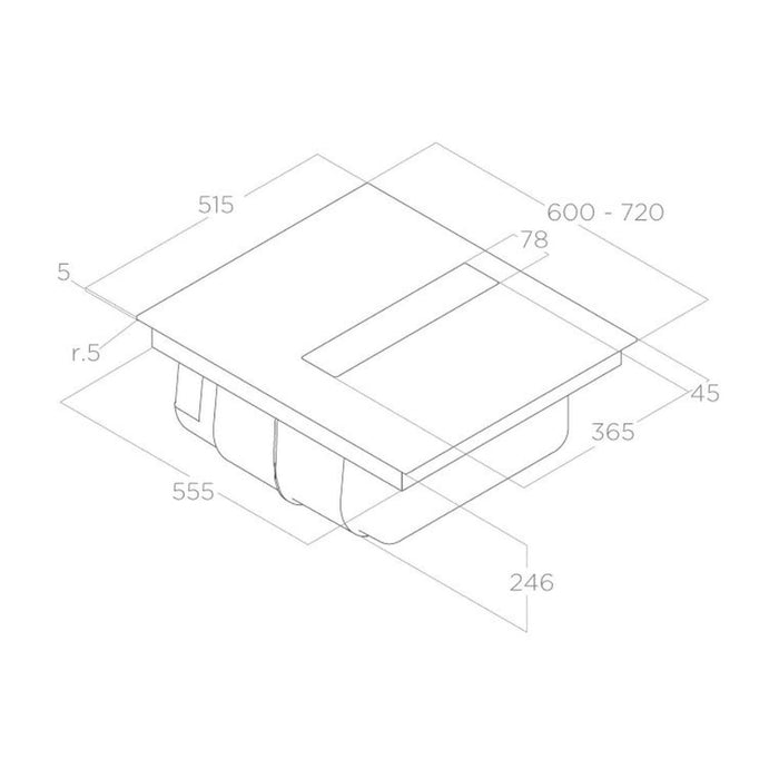Elica NikolaTesla Fit Venting Induction Hob - Black Image 5