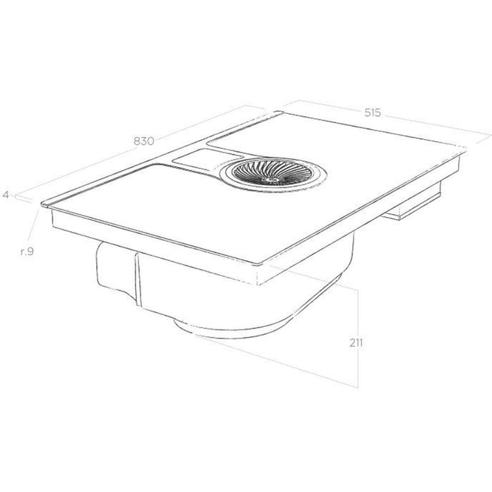 Elica NikolaTesla One 85cm Induction Hob - Black Image 5