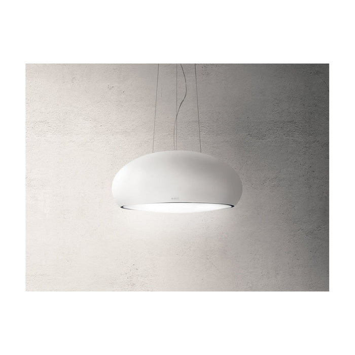 Elica Pearl 80cm Suspended Hood - Matt White Image 1