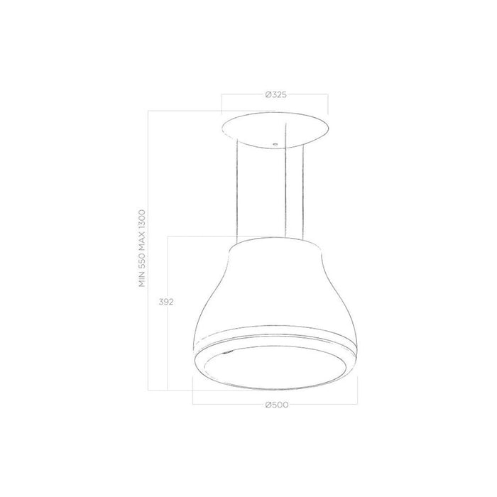Elica Shining 50cm Suspended Hood Image 4