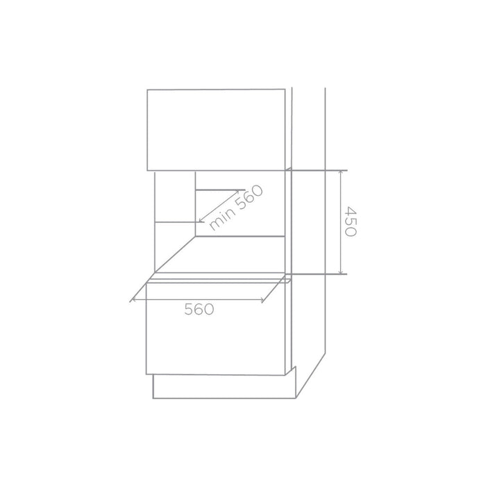 Elica Veritas BI24 B/I 60cm Wine Cabinet - Black Gloss Image 5