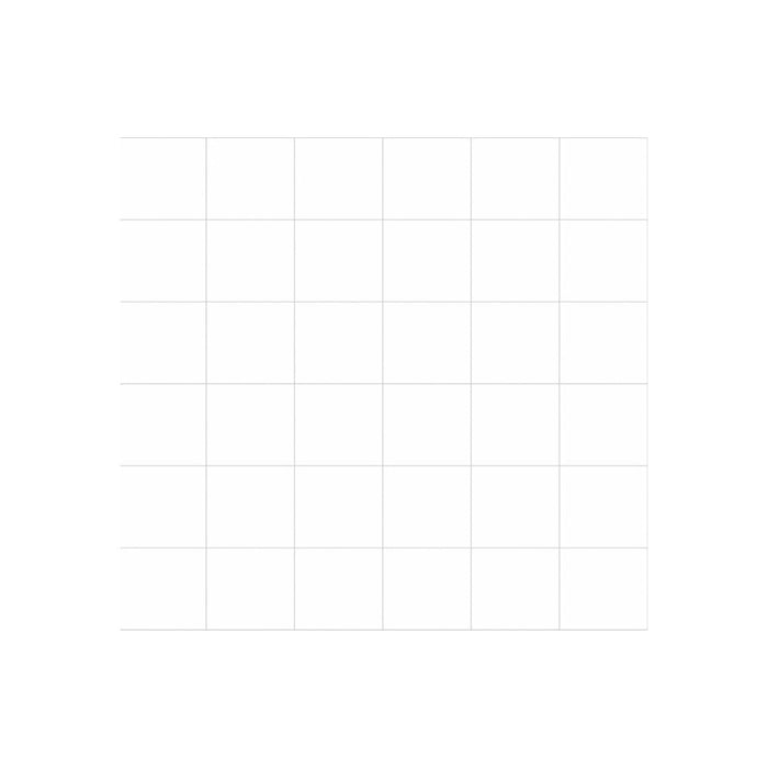 Fibo 10x10cm Square Tile Splashback - Denver White (Pk/2) Image 1