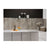 Fibo Plain Panel Splashback - Cracked Cement (Pk/2) Image 3