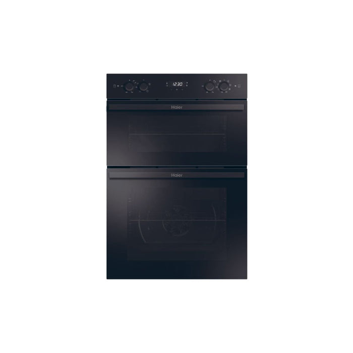 Haier HWO9M2M5B Double Electric Oven - Black Image 1