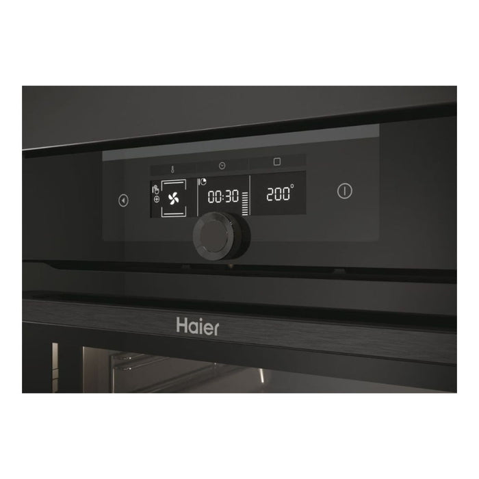 Haier I-Turn Series 2 HWO60SM2F3BH Single Electric Oven - Black Image 2