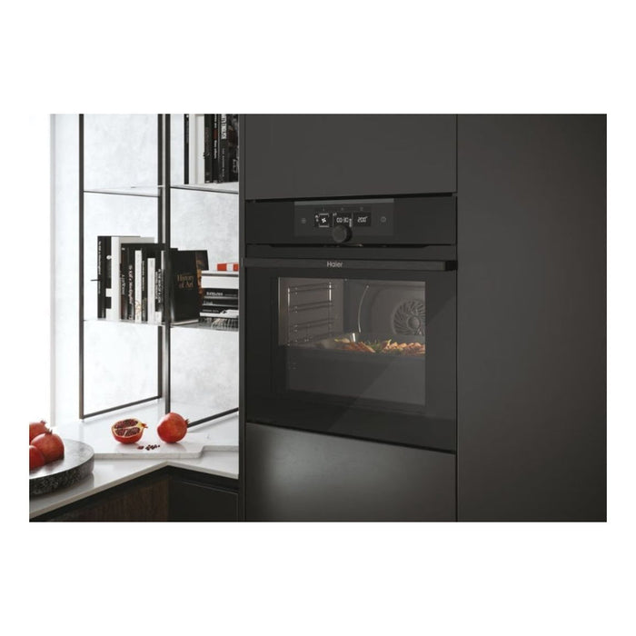 Haier I-Turn Series 2 HWO60SM2F3BH Single Electric Oven - Black Image 7