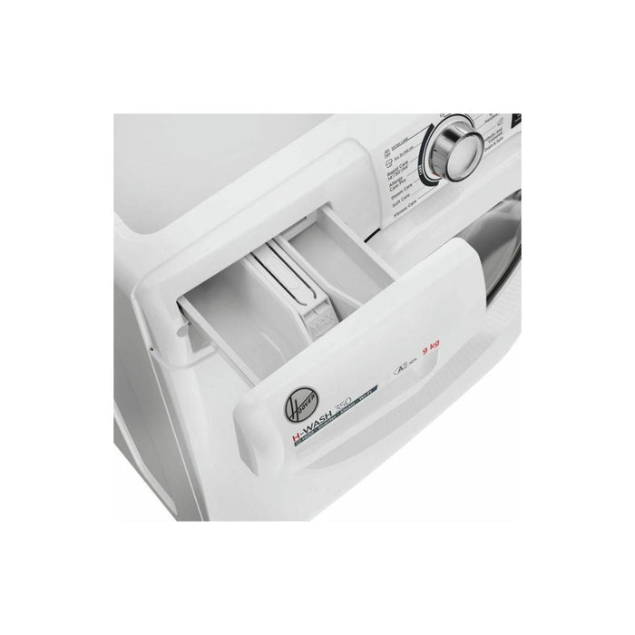 Hoover H-Wash 350 H3WPS496TAM6-80 F/S 9kg 1400rpm Washing Machine - White Image 5