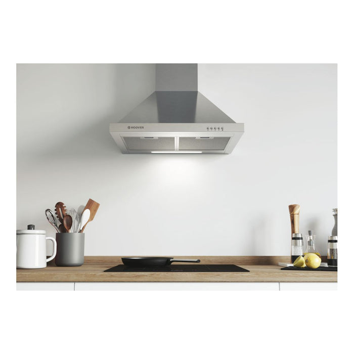 Hoover H300 HCE160X/1 60cm Chimney Hood - St/Steel Image 2