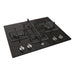 Hoover H300 HVG6DK3B 60cm Gas on Glass Hob - Black Glass Image 2