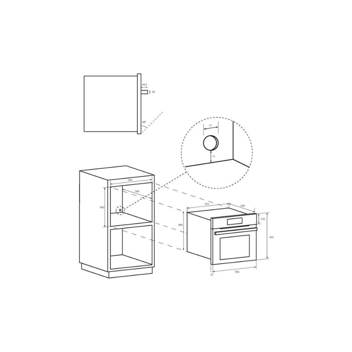 Hoover H500 HMC34C5S0 B/I 900W Combination Microwave & Oven - Black Image 7