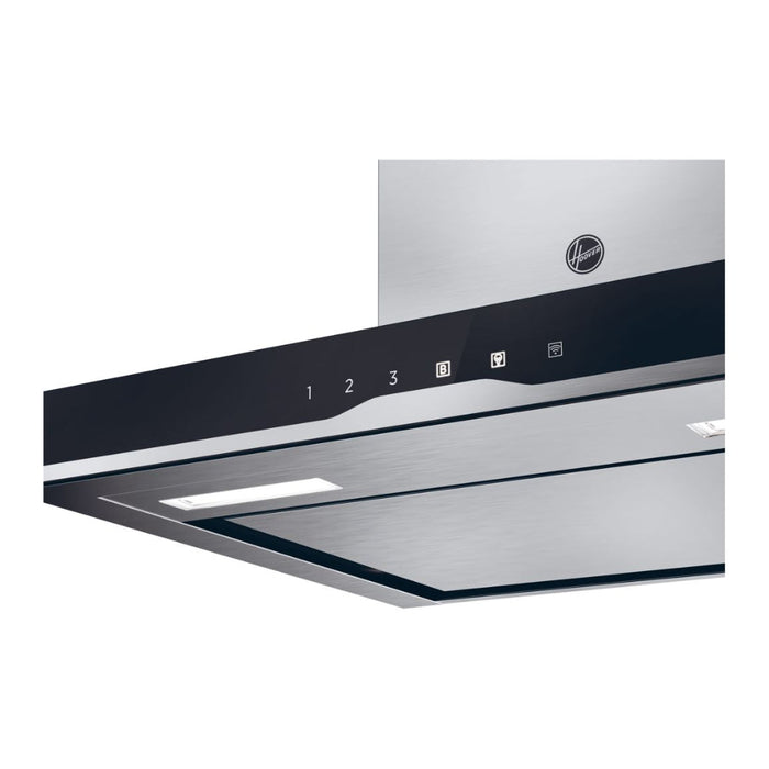 Hoover H500 HTS9CBK5XWIFI T-Shape Chimney Hood - Black Glass & St/Steel Image 10
