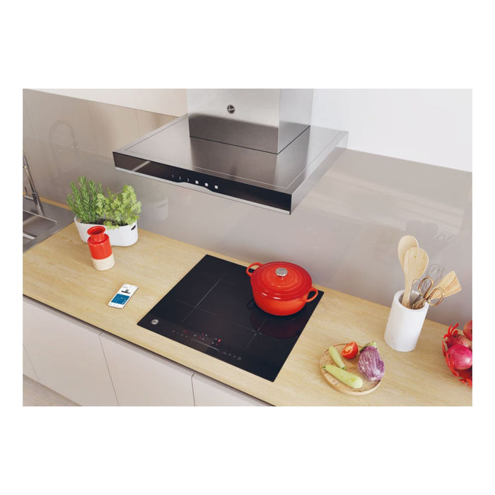Hoover H500 HTS9CBK5XWIFI T-Shape Chimney Hood - Black Glass & St/Steel Image 13