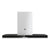 Hoover H500 HTS9CBK5XWIFI T-Shape Chimney Hood - Black Glass & St/Steel Image 1