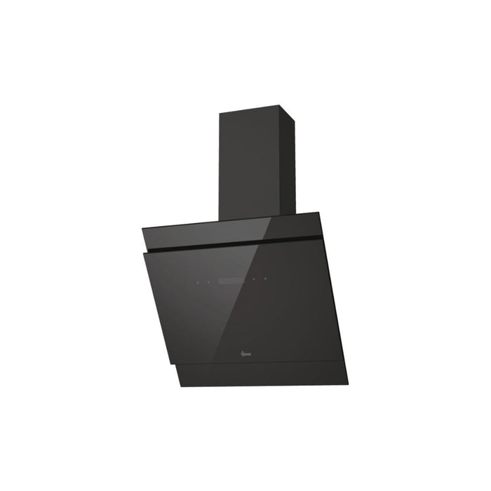 Hoover HDG6DCH3BWIFI 60cm Angled Chimney Hood - Black Glass Image 2