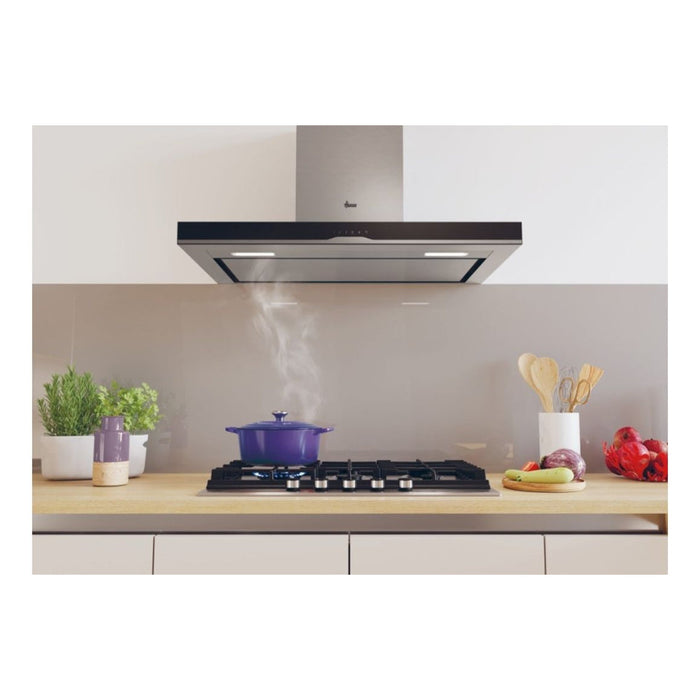 Hoover HTS9CBH5XWIFI 90cm Island Hood - Black & St/Steel Image 4