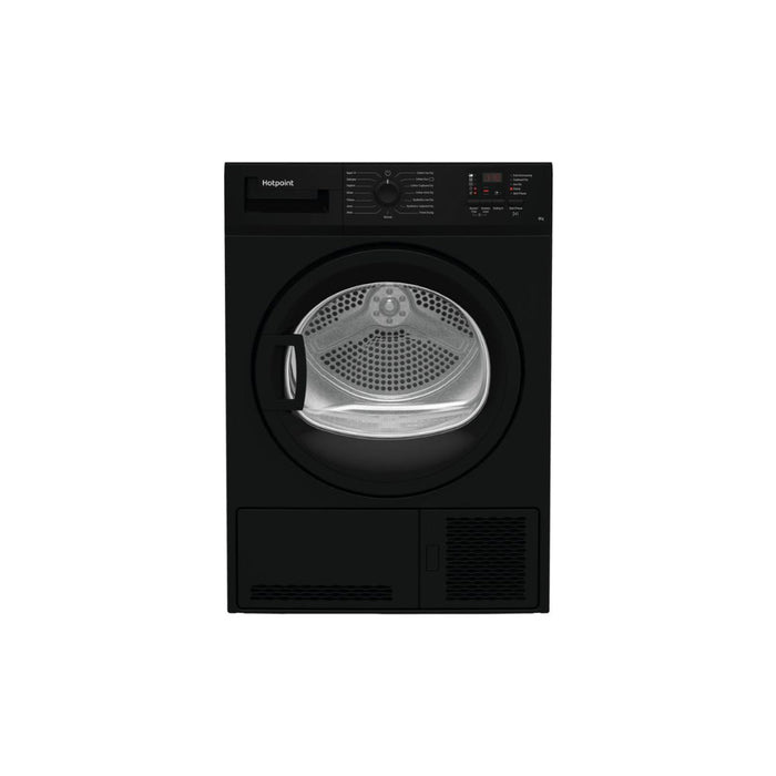 Hotpoint C HD C82 BBGD UK F/S 8kg Condenser Dryer - Black Image 1