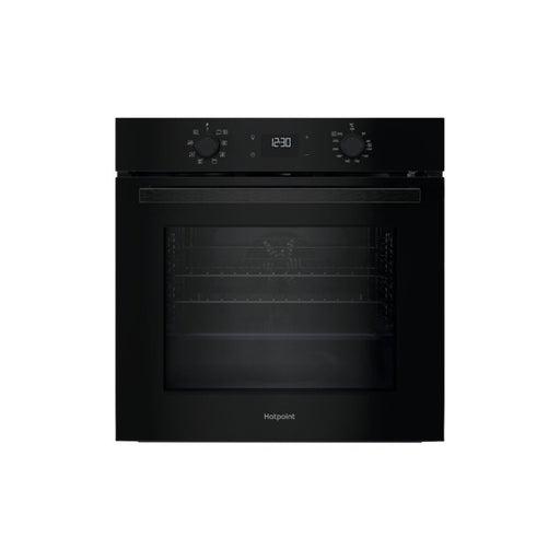 Hotpoint Class 2 HO 475P B UK Single Pyrolytic Oven - Black Image 1