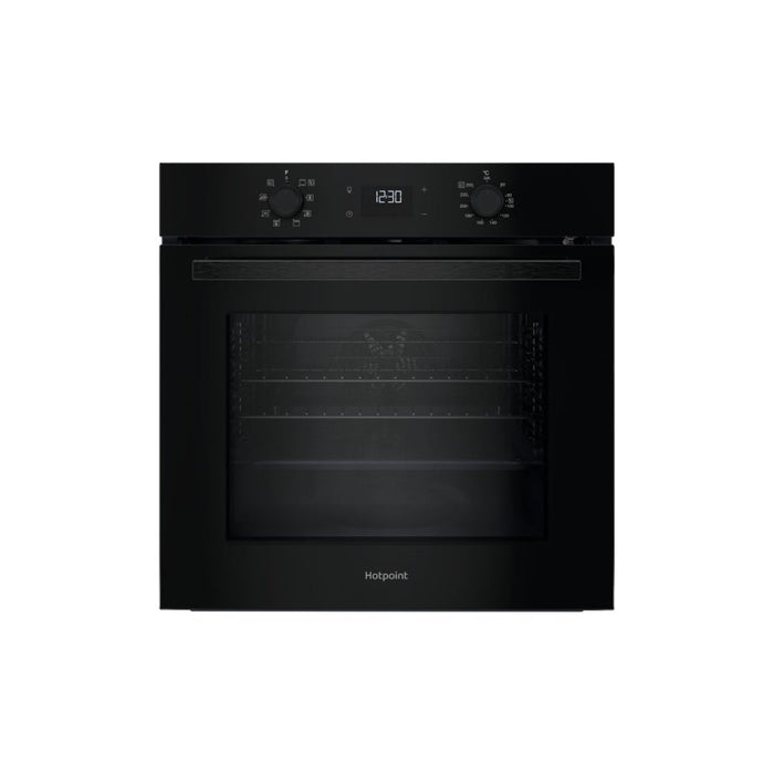 Hotpoint Class 2 HO 475P B UK Single Pyrolytic Oven - Black Image 1