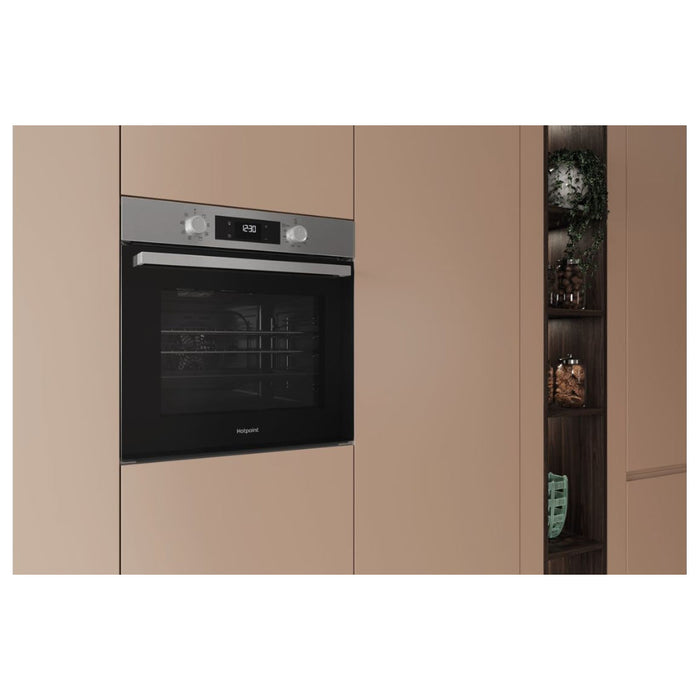 Hotpoint Class 2 HO3 K55H X UK Single Electric Oven - St/Steel Image 7