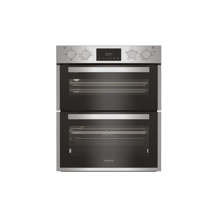 Hotpoint DUH 12D1 IX Built Under Double Electric Oven - St/Steel Image 1