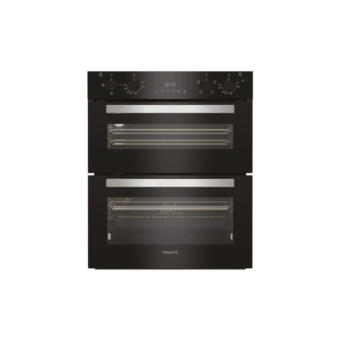 Hotpoint DUH 12G1 B Built Under Double Electric Oven - Black Image 1