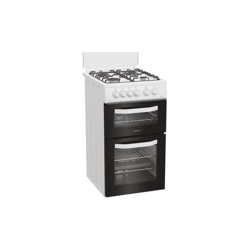 Hotpoint HDG5GCW Slim Gas Cooker - White Image 1